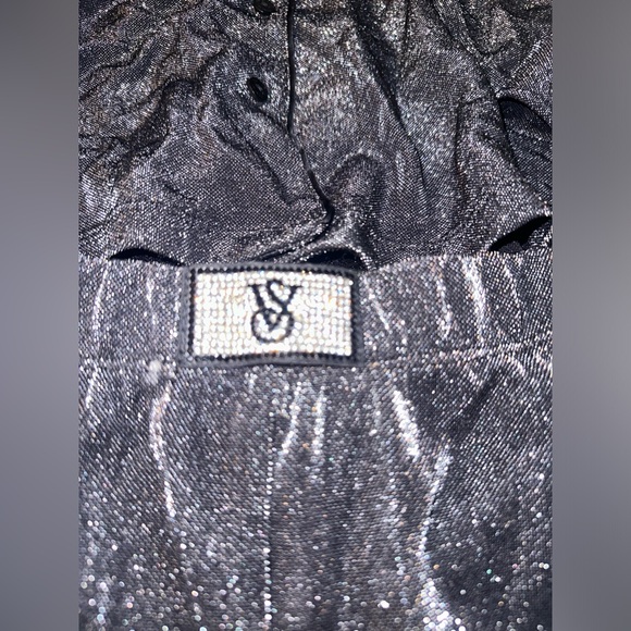 Victorias Secret Silver Shine Long Pajamas Set Large - Picture 4 of 10